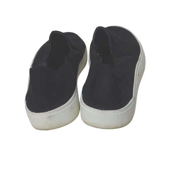 Steve Madden Fayna Black Slip On Sneakers Shoes Women Size 7 Faux Suede - Picture 4 of 7